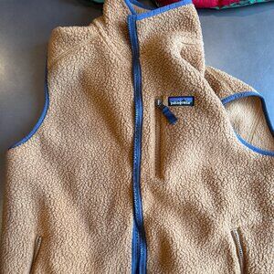 Patagonia Men's Retro Pile Fleece Vest - Brown/Navy, Large